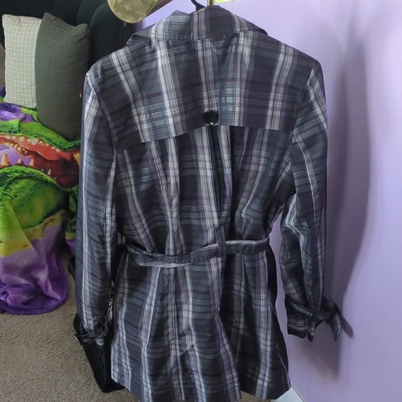 Plaid trench coat - Picture 3 of 3